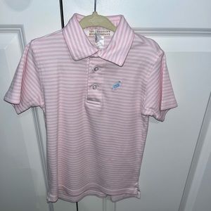 4T Pink Striped Beaufort Bonnet Polo